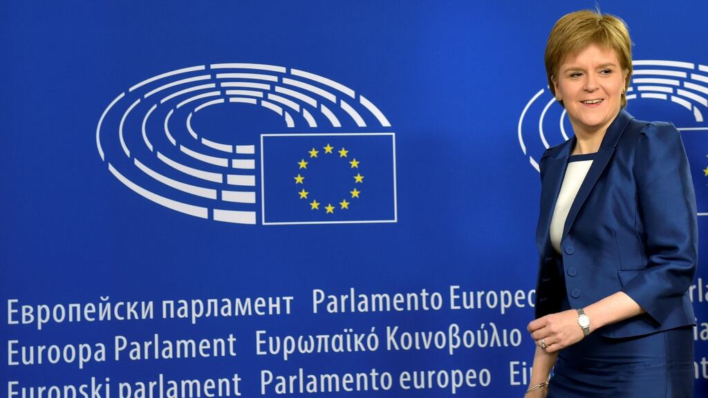 A remarkable outcome of the Remain campaign was that the two most impressive political performers were women from Scotland: Nicola Sturgeon (above) , the SNP first minister, and Ruth Davidson, leader of the opposition Scottish Conservatives. English politics is in chaos; Scottish politics is not. REUTERS/Eric Vidal