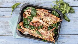 Grilled lobster, Iberico butter and seabeet