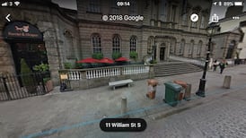 What happened to the public bench outside Dublin's Powerscourt Centre?