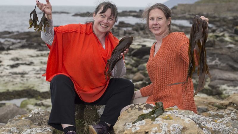 Caroline Redmond and Ksenia Zywczuk invite you to learn more about Rathlin Island through an Irish Feast Food Tour. Photograph: Steven McAuley