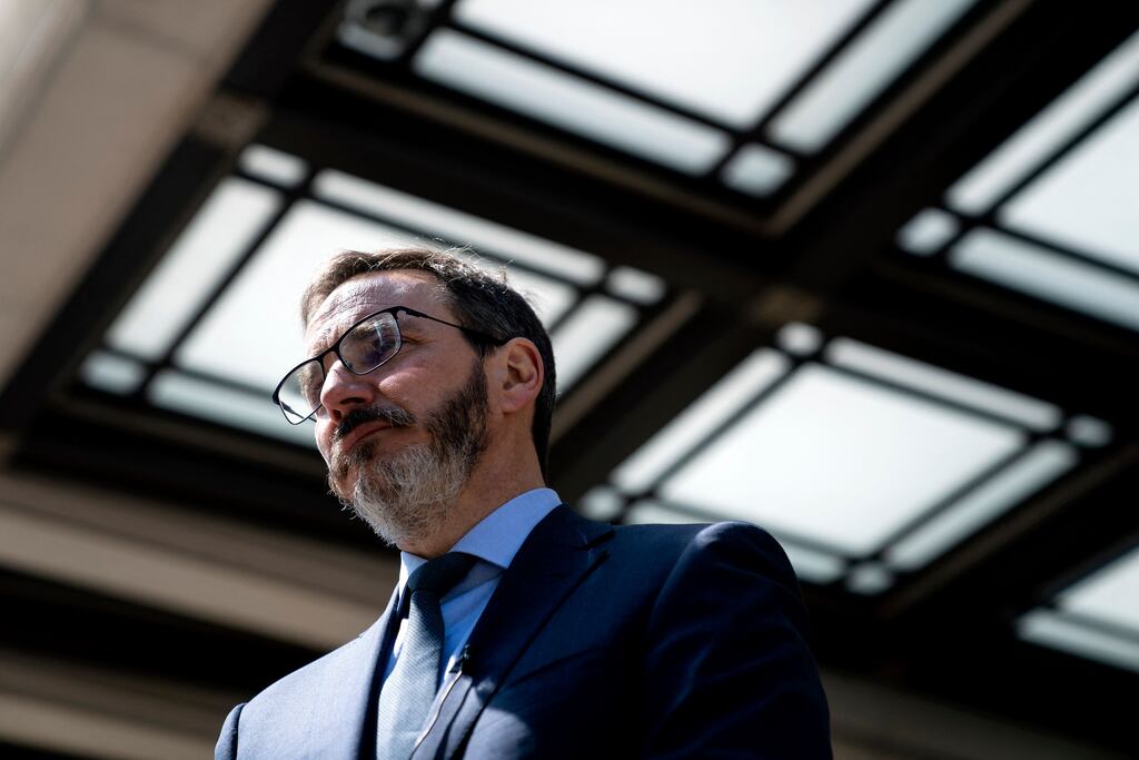 Pierre-Olivier Gourinchas, chief economist at the IMF, said rising interest rates will have significant implications for emerging economies. Photograph: Stefani Reynolds/AFP via Getty Images