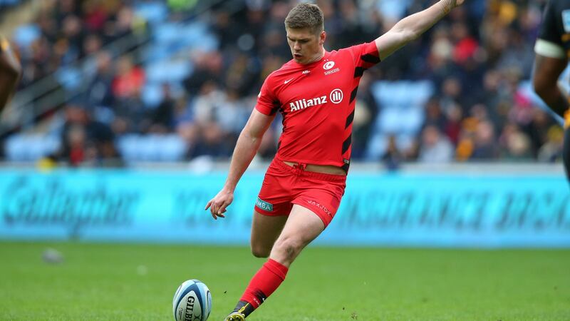 Owen Farrell of Saracens has shown superb temperament for club, country and Lions. Photograph: Alex Livesey/Getty Images