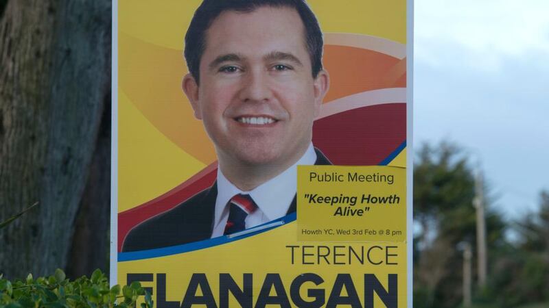 A number of TDs could face heavy fines after erecting election posters in parts of Dublin ahead of the announcement of the 2016 election which is due to be called on Wednesday. Photograph: Dave Meehan/The Irish Times