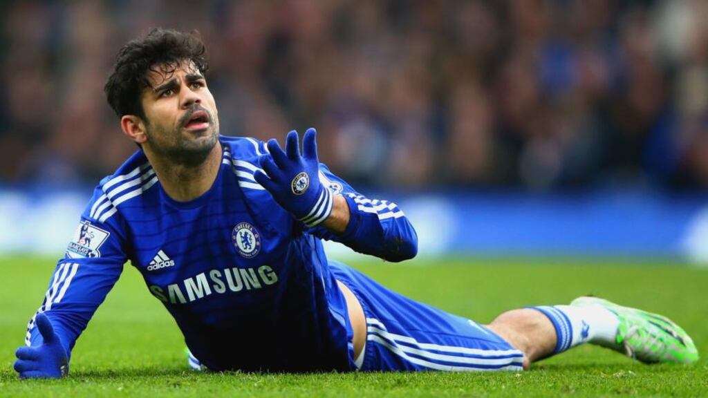 Chelsea’s Diego Costa: “My only goal is to score, and to play as well as I can for my team. All I can do is try and be in the best possible shape.” Photograph: Ian Walton/Getty Images