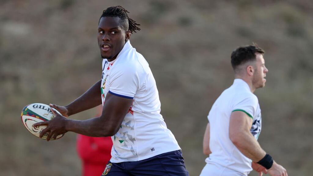 Maro Itoje will miss the Lions game against the Sharks with a gastric bug. Photograph: Dan Sheridan/Inpho