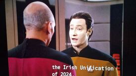 Star Trek’s prediction of Irish unification in 2024 is upon us, but the full scene muddies the water