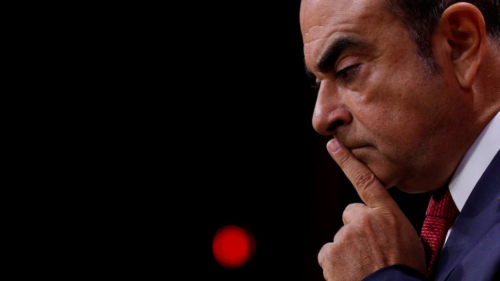 Carlos Ghosn repeated his intent to clear his name in court in a statement released on Monday. Photograph: Philippe Wojazer/Reuters