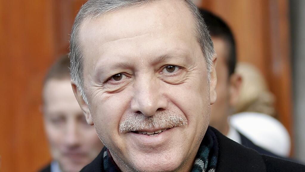 Turkish president Recep Tayyip Erdogan said he deserved respect from the whole world following Sunday’s result. Photograph: Huseyin Aldemir/Reuters