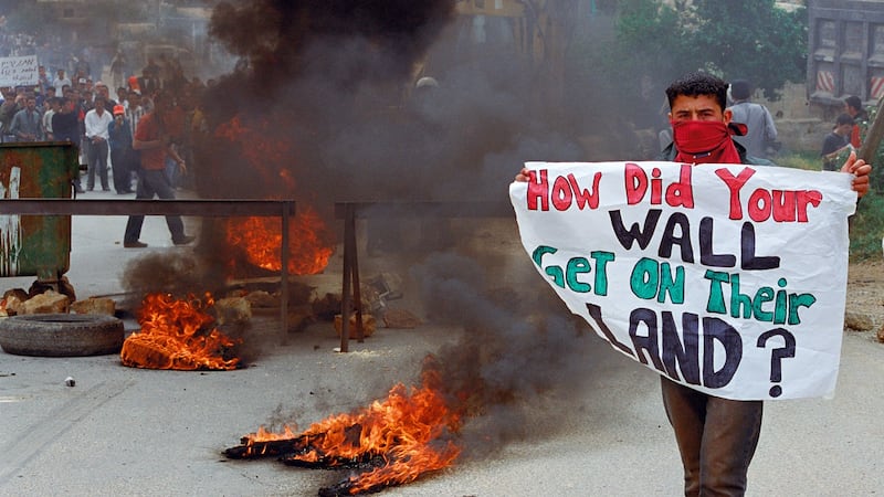 Demonstration against the Israeli Separation Barrier in the West Bank