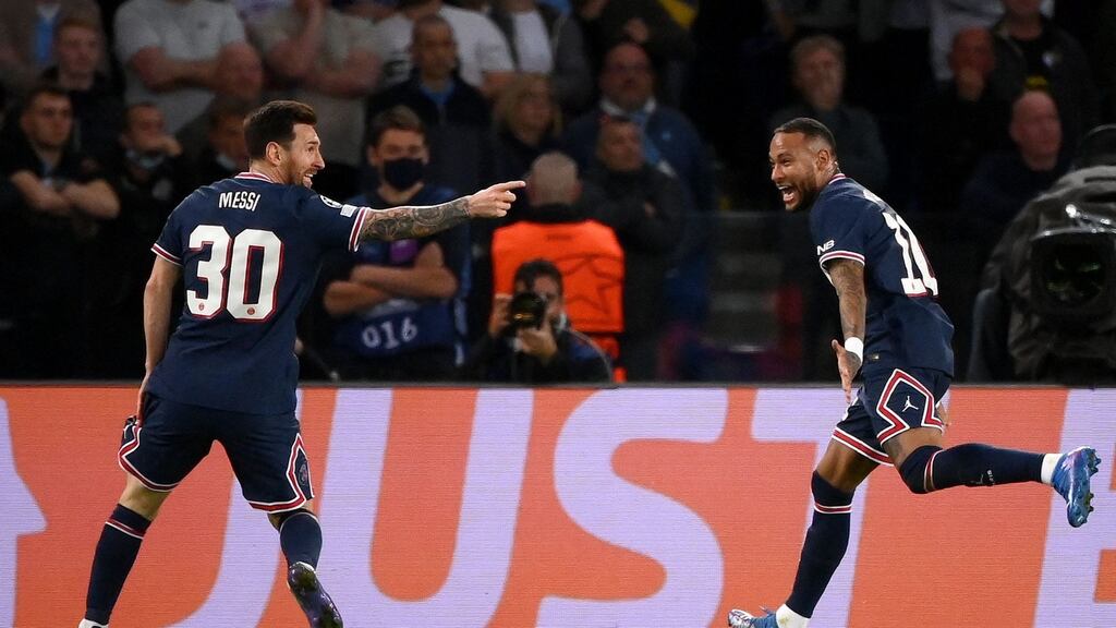 Lionel Messi made the Parc des Princes his stage with a stunning second against Man City. Photograph: Franck Fife/Getty/AFP