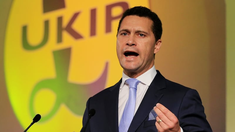 Steven Woolfe, who has reportedly collapsed during a session at the European Parliament. Photograph: Gareth Fuller/PA