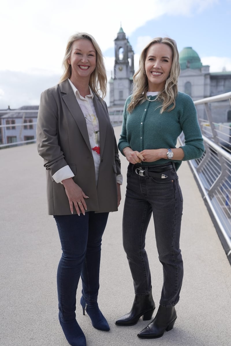 Futureville Ireland: Dr Lorraine Mancey and Carla O'Brien. Photograph: RTÉ