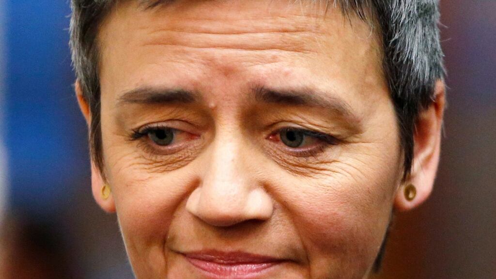 EU competition commissioner Margrethe Vestager: despite inquiries into Apple, Amazon.com, McDonald’s and Starbucks, Ms Vestager insists she is not focusing just on American companies. Photograph: Francois Lenoir/Reuters