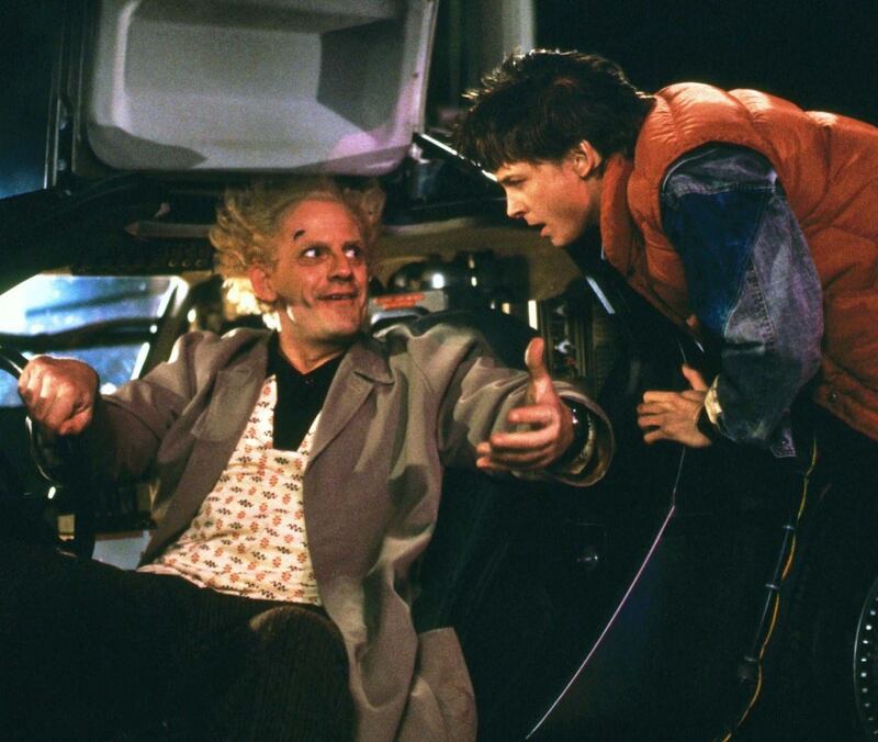Christopher Lloyd and Michael J Fox in Back to the Future.