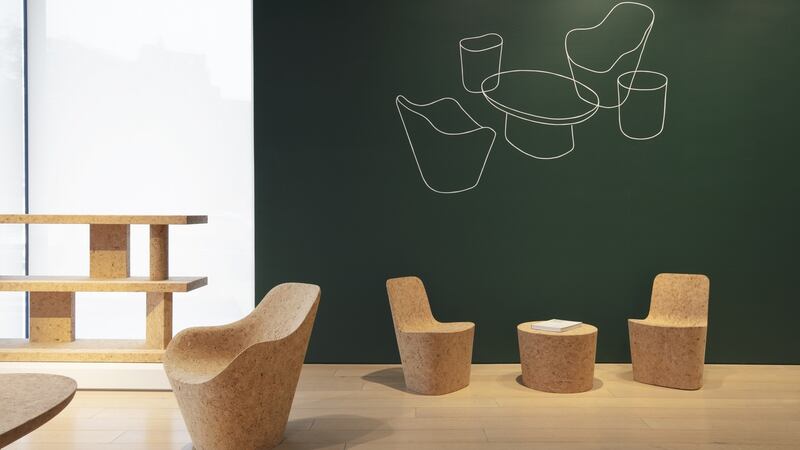 Installation of Corks. Courtesy of Kasmin. Photo by Diego Flores