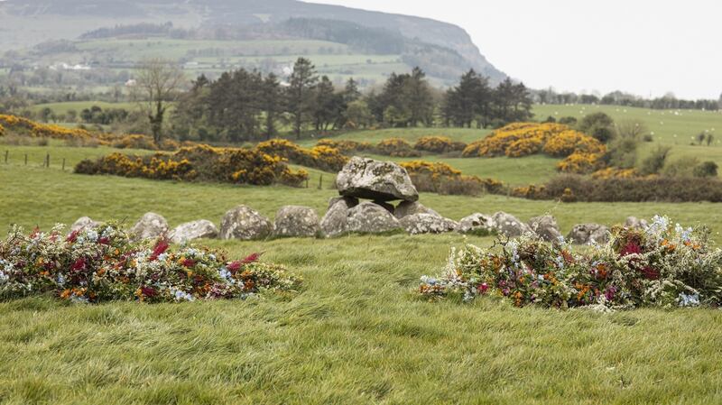 A hedgerow style gate near a passage grave at Carrowmore, Sligo