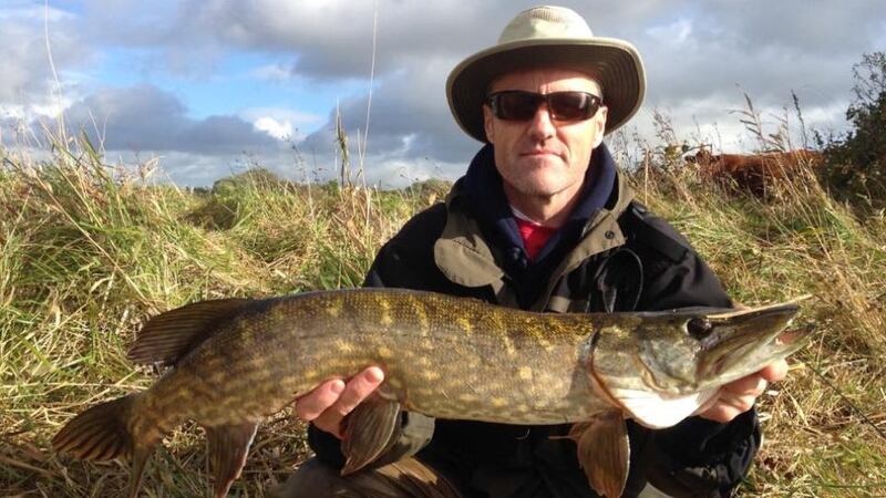 Godfrey Donohue with a pike caught during the Dublin Pike Anglers’ winter league competition