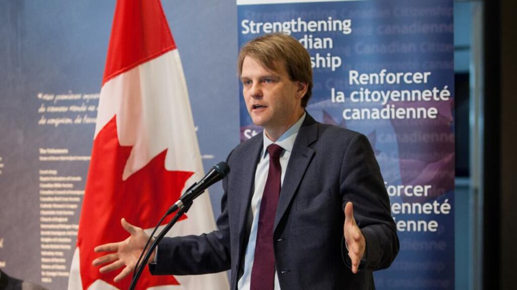 Canadian Minister for Citizenship and Immigration Chris Alexander said the number of visas for Irish people under the International Experience Canada scheme was to be increased because the Irish ‘do well in Canada’. Photograph: Government of Canada