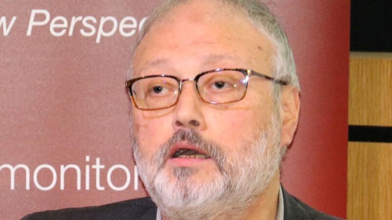 Missing Saudi journalist Jamal Khashoggi speaks at an event in London on September 29th, 2018. Photograph: Middle East Monitor/Reuters