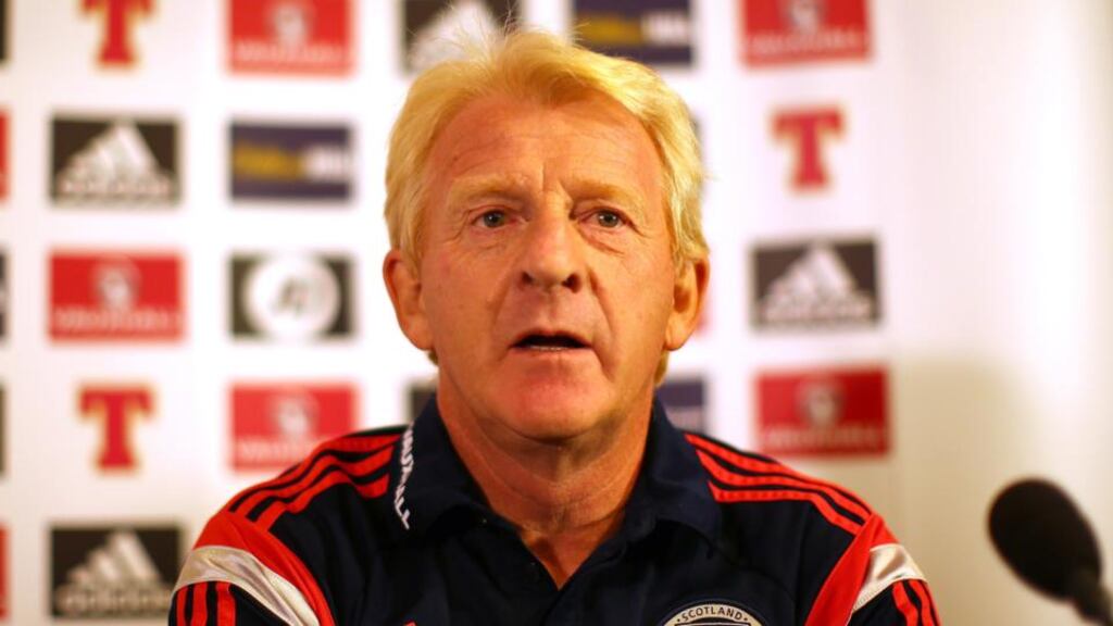 Scotland boss Gordan Strachan is set to make a host of changed for monday’s visit of Germany. Photograph: Getty