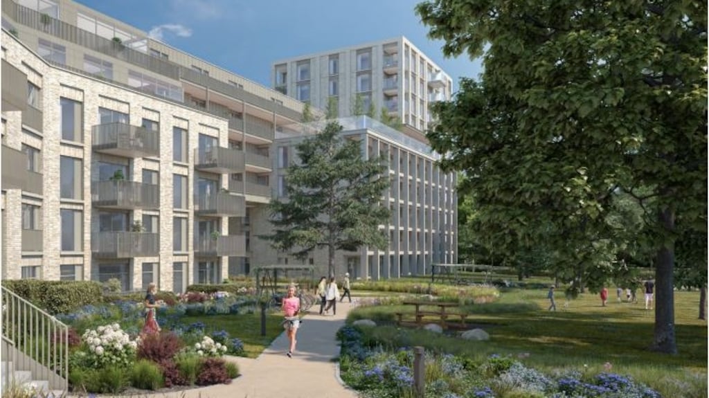 A CGi image of the proposed scheme. Source: sandfordplanning.ie