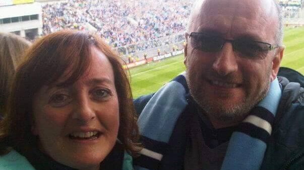 Alan Fagan with his sister Ger at the 2011 All-Ireland Final.