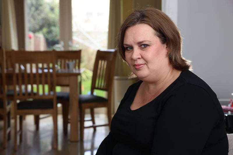Lisa Monaghan at home in Balbriggan, Co Dublin. Photograph: Dara Mac Dónaill