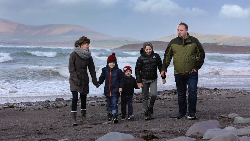 Kasia and Tomasz Gwis, originally from Poland, moved to Waterville Co Kerry, 13 years ago. They have three boys, Kuba, the eldest, Wojtek and Jasiu. Photograph: Valerie O’Sullivan/The Irish Times
