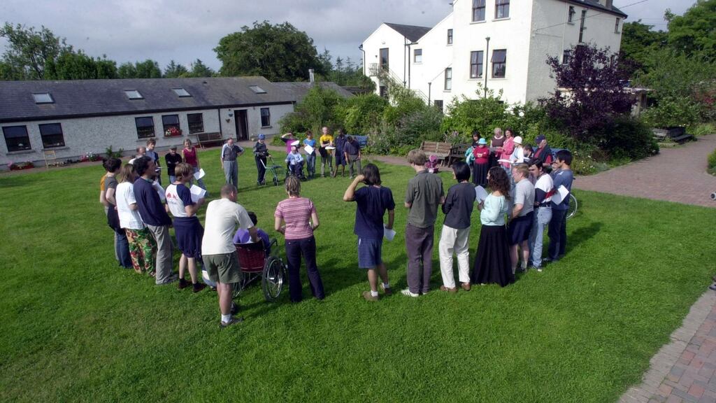 Residents at a Camphill community gather for their morning meeting. File photograph: Cyril Byrne