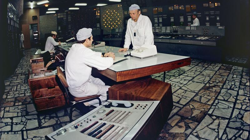 A control desk at Chernobyl in April 1983. Photograph: Sovfoto/UIG via Getty