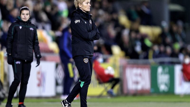 6,000 fans are expected in Tallaght to see Vera Pauw’s Ireland against Slovakia. Photograph: Laszlo Geczo/Inpho