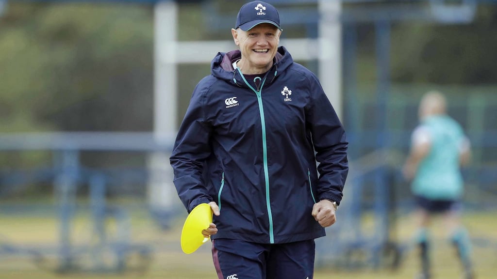 Joe Schmidt has committed to remaining as Ireland head coach up to the end of the Rugby World Cup 2019 in Japan. Photo: Inpho