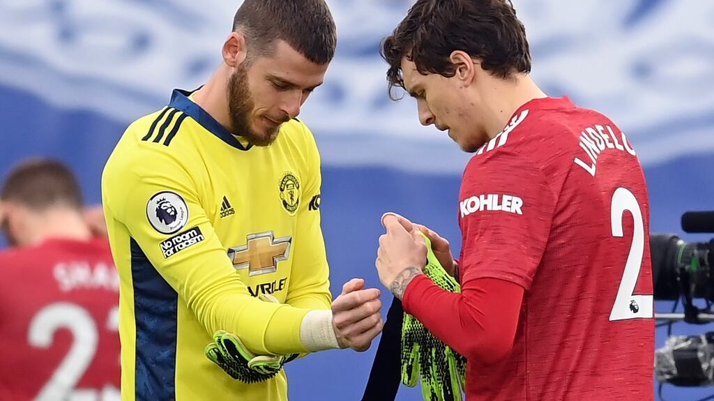Victor Lindelof starts for Manchester United in their League Cup semi-final against Man City. Photograph: PA