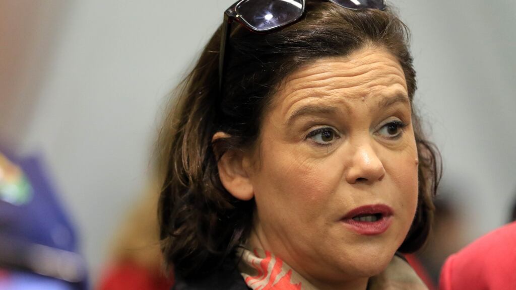 Sinn Féin deputy leader Mary Lou McDonald highlighted the case of Olivia Harte, a mother of two. Photograph: Nick Bradshaw