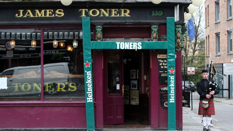 Toners of Lower Baggot Street has a bustling yard out the back perfect for catching rays. Photograph: Colm O’Neill/Inpho