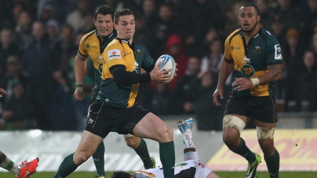 Welsh wing George North of Northampton has a release clause that allows him play with Wales. Photograph: David Rogers/Getty Images