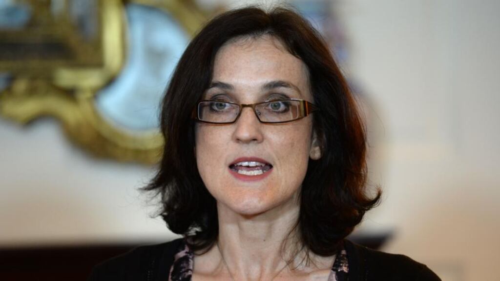 Northern Secretary Theresa Villiers: Set to learn on Monday if she is to keep the Northern Ireland portfolio. Photograph; Dara Mac Dónaill/The Irish Times