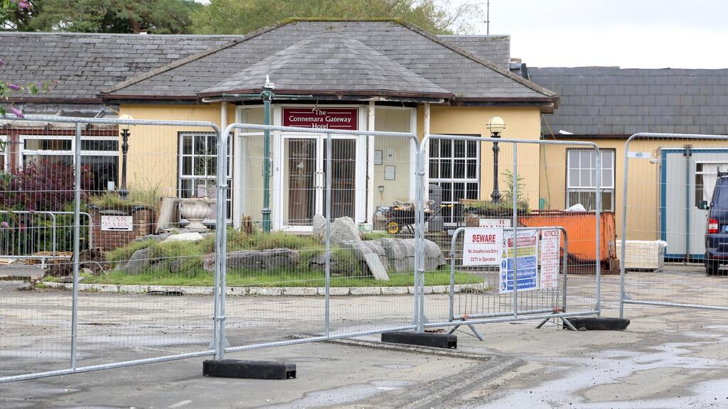 The Connemara Gateway Hotel, Oughterard: The  Department of Justice  cannot confirm or deny if any building is being considered for direct provision. Photograph: Joe O’Shaughnessy