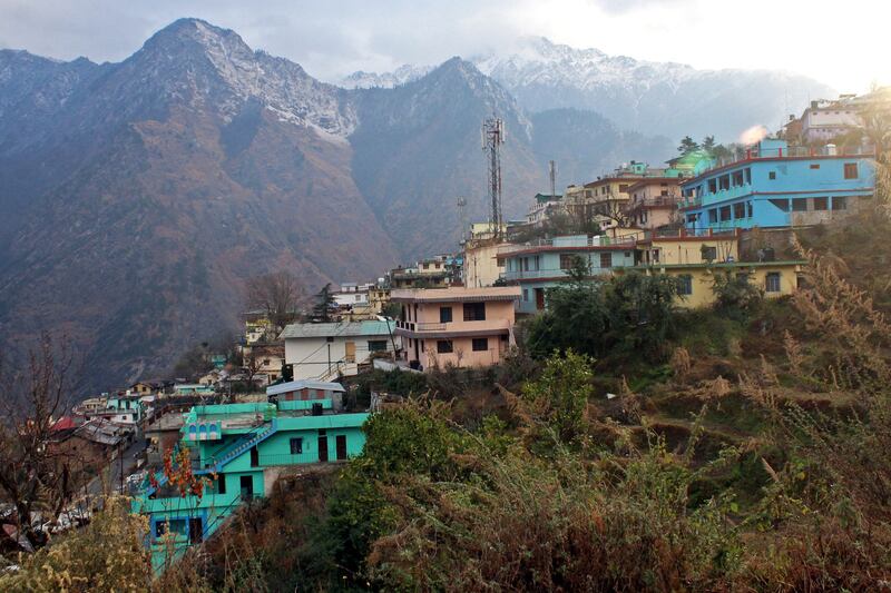 Joshimath, located at an altitude of 1,874m and 500km northeast of New Delhi, subsided 5cm over the last week. Photograph: AFP via Getty Images