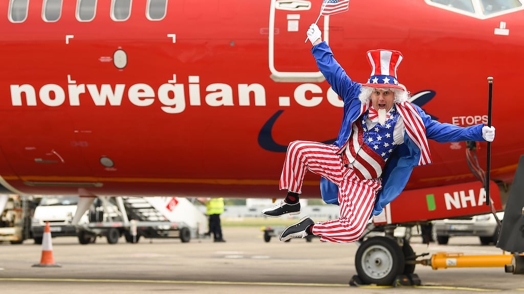 Norwegian Air plans to double services from Dublin to Stewart International Airport in New York State, providing twice-daily flights from the end of April. Photograph: Diarmuid Greene/True Media
