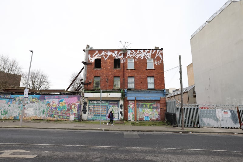 18 Russell Street and its adjoining site near Croke Park. Photograph: Dara Mac Dónaill/The Irish Times