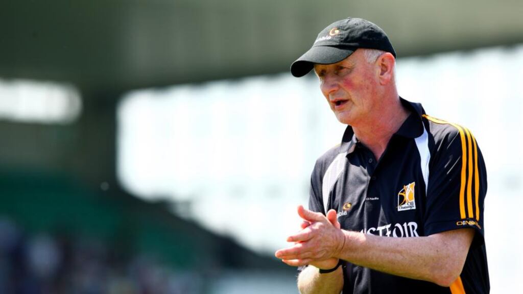 Kilkenny manager Brian Cody during the game: “Life is grand, very, very enjoyable.” Photograph: Ken Sutton/Inpho