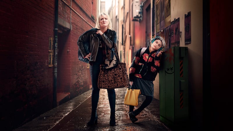 Daisy May Cooper and Fleur Tashjain in Rain Dogs. Photograph: James Pardon