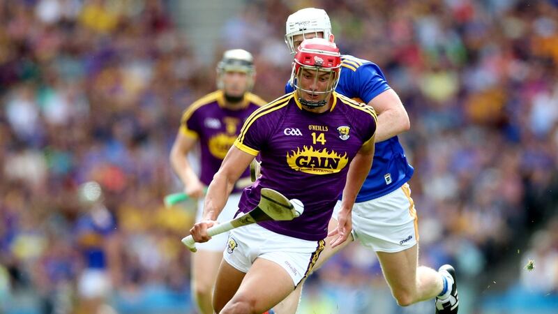 Lee Chin wins his first All Stars award and is one of two Wexford players, along with Diarmuid O’Keeffe, on the team. Photograph: James Crombie/Inpho