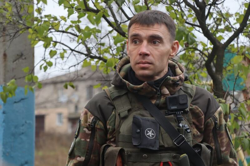 Vasyl Pipa, a police officer in Donetsk region who is part of an evacuation team called the 'White Angels'. Photograph courtesy of Vasyl Pipa