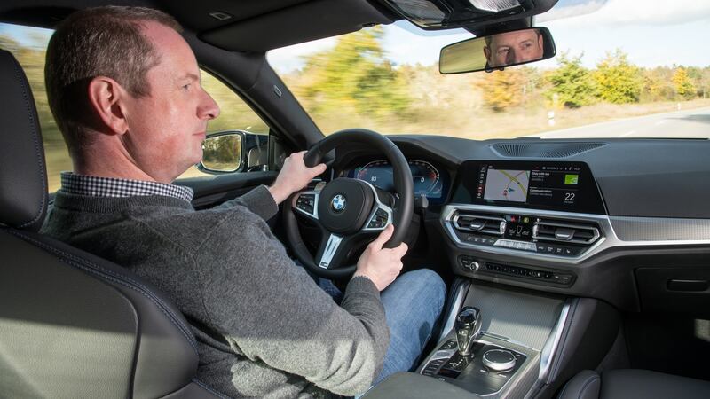 Inside, the cabin is basically that of the 3 Series: simple, relatively plain, beautifully built