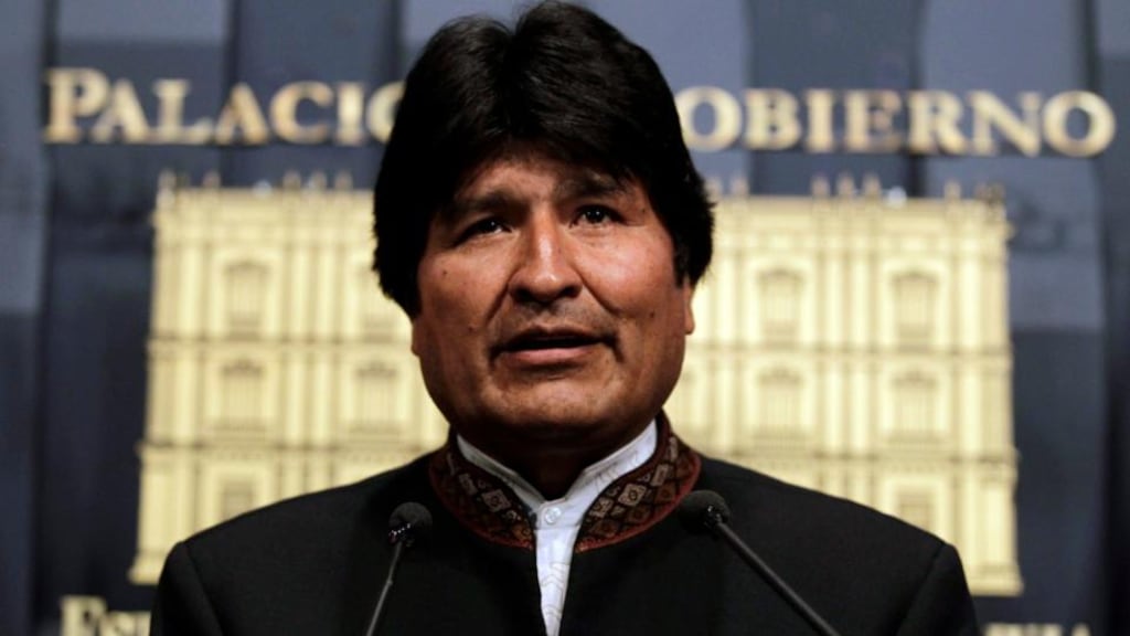 Bolivia’s president Evo Morales: Minister for Foreign Affairs Charlie Flanagan said he woulld discuss trade and political links between the two countries. Photograph: David Mercado/Reuters