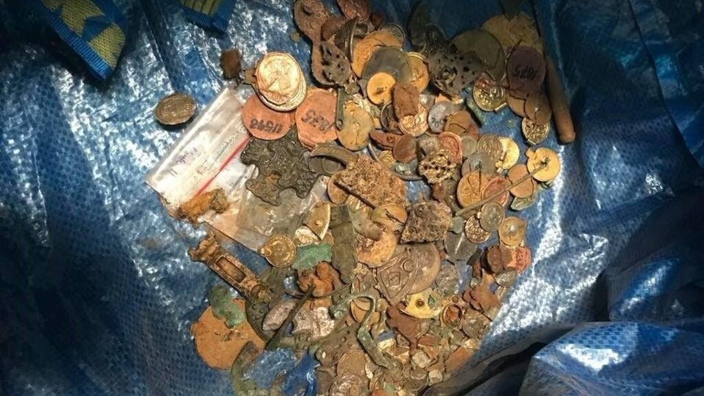 The material recovered by Norwegian police on what was described as a “day of joy”. Photograph: University Museum of Bergen.