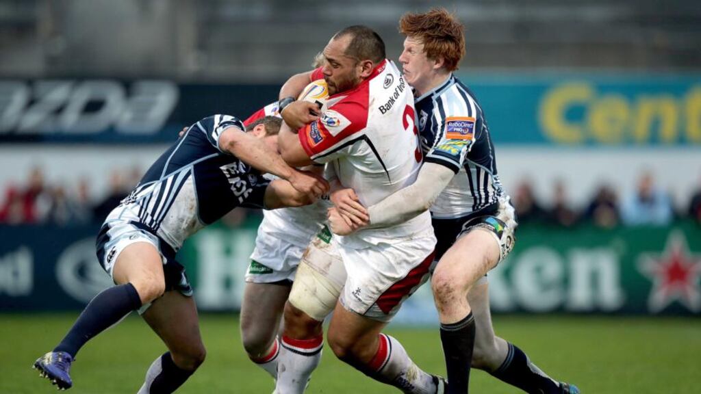 John Afoa has failed to recover from the hamstring injury he suffered against the Cardiff Blues. Photograph: Morgan Treacy/Inpho