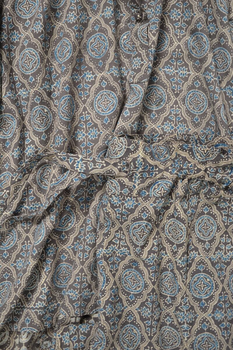 One of the four handblocked prints in the new Four Threads collection.